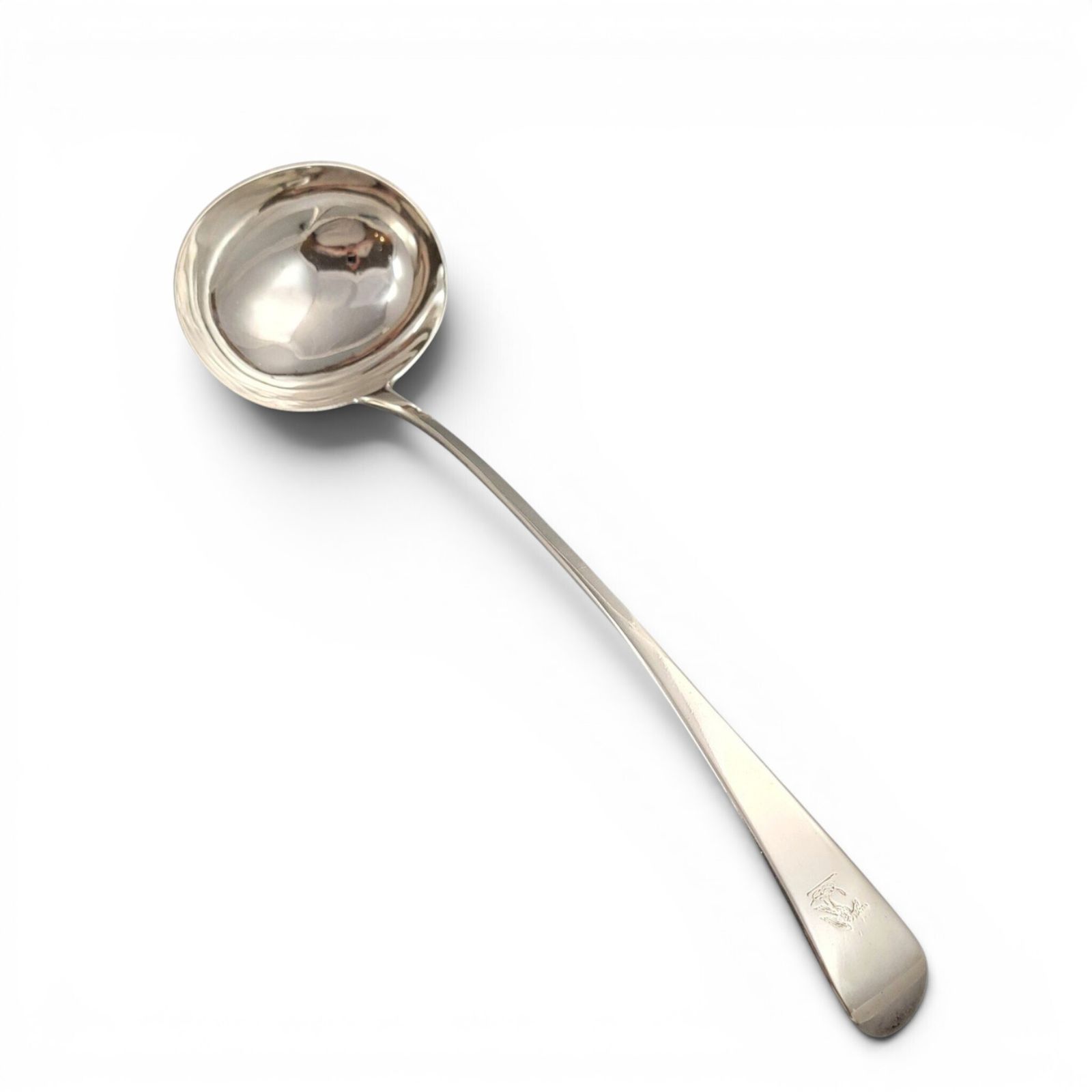 Georgische sterling zilveren soeplepel, Old English Pattern, Londen 1800
