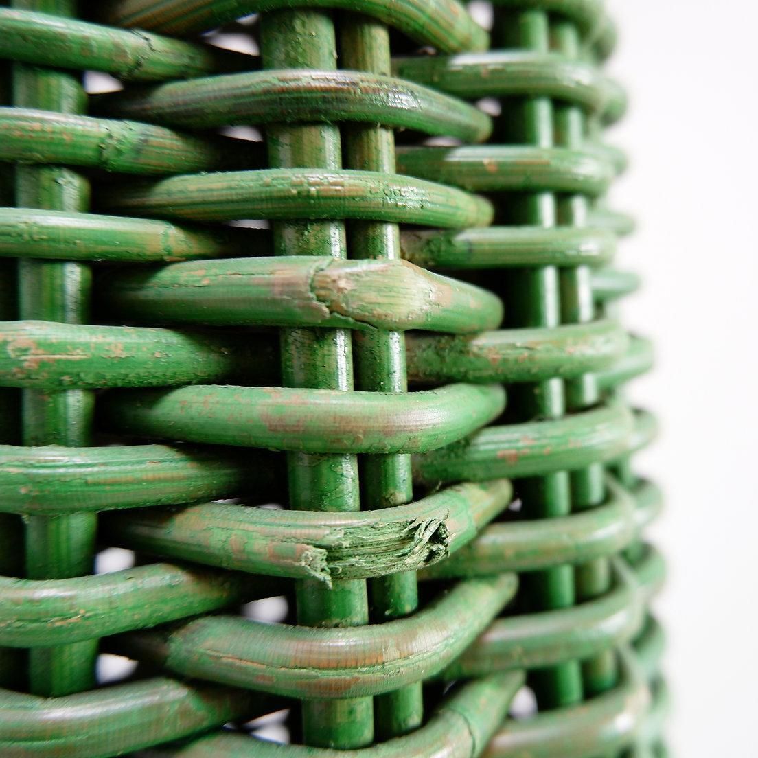 Hand Woven Rattan Saguaro Cactus Sculpture 1970s photo vinterior