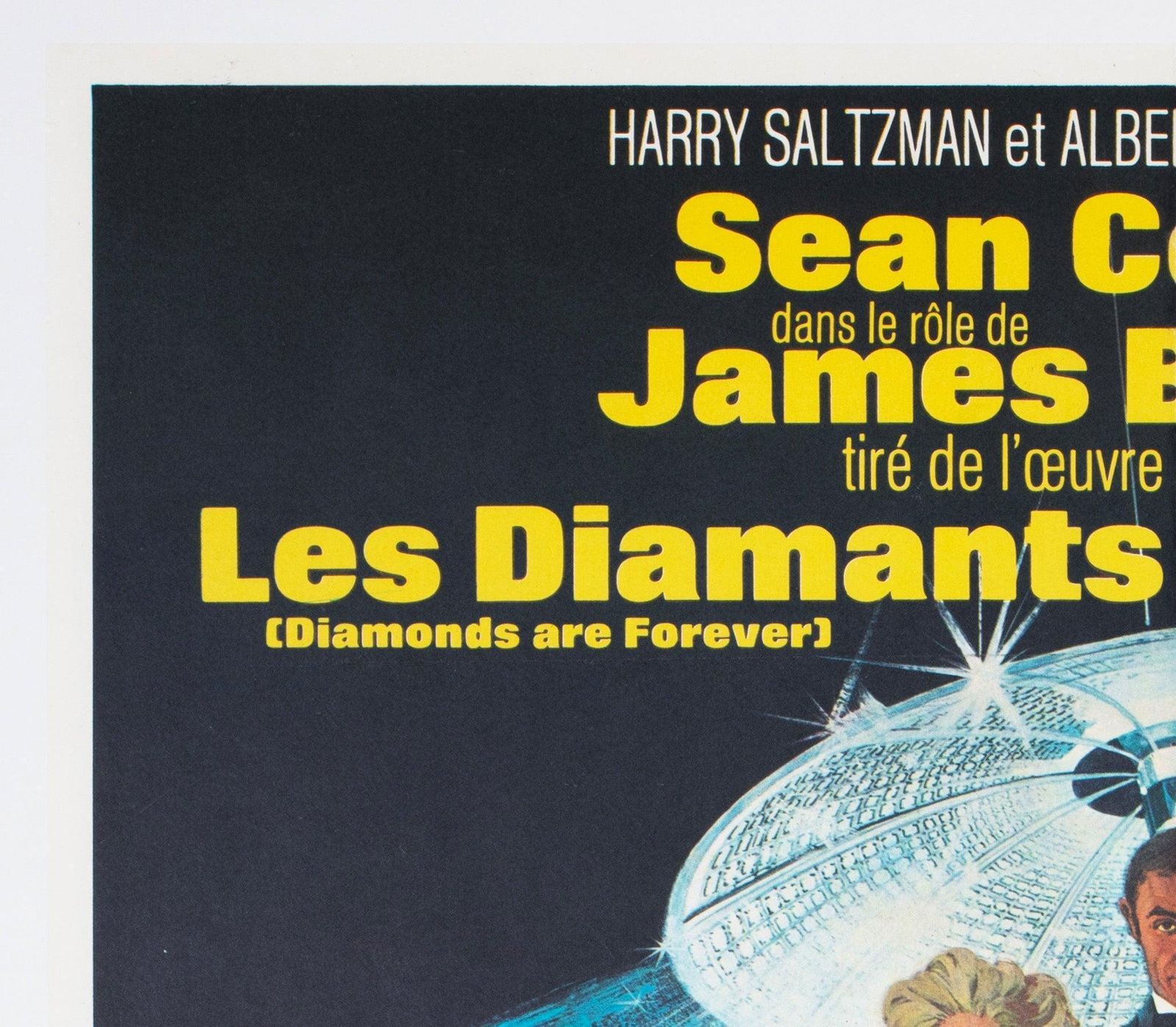 Diamonds Are Forever 1971 French Moyenne Film Poster Robert Mcginnis photo for sale