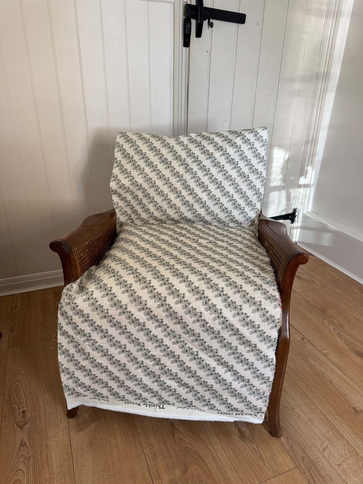 A Pair Of Vintage French Provincial Cane Back Armchairs photo for sale