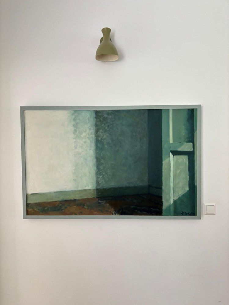 Leon Spierenburg  Atelier 1985 Oil On Canvas photo furniture
