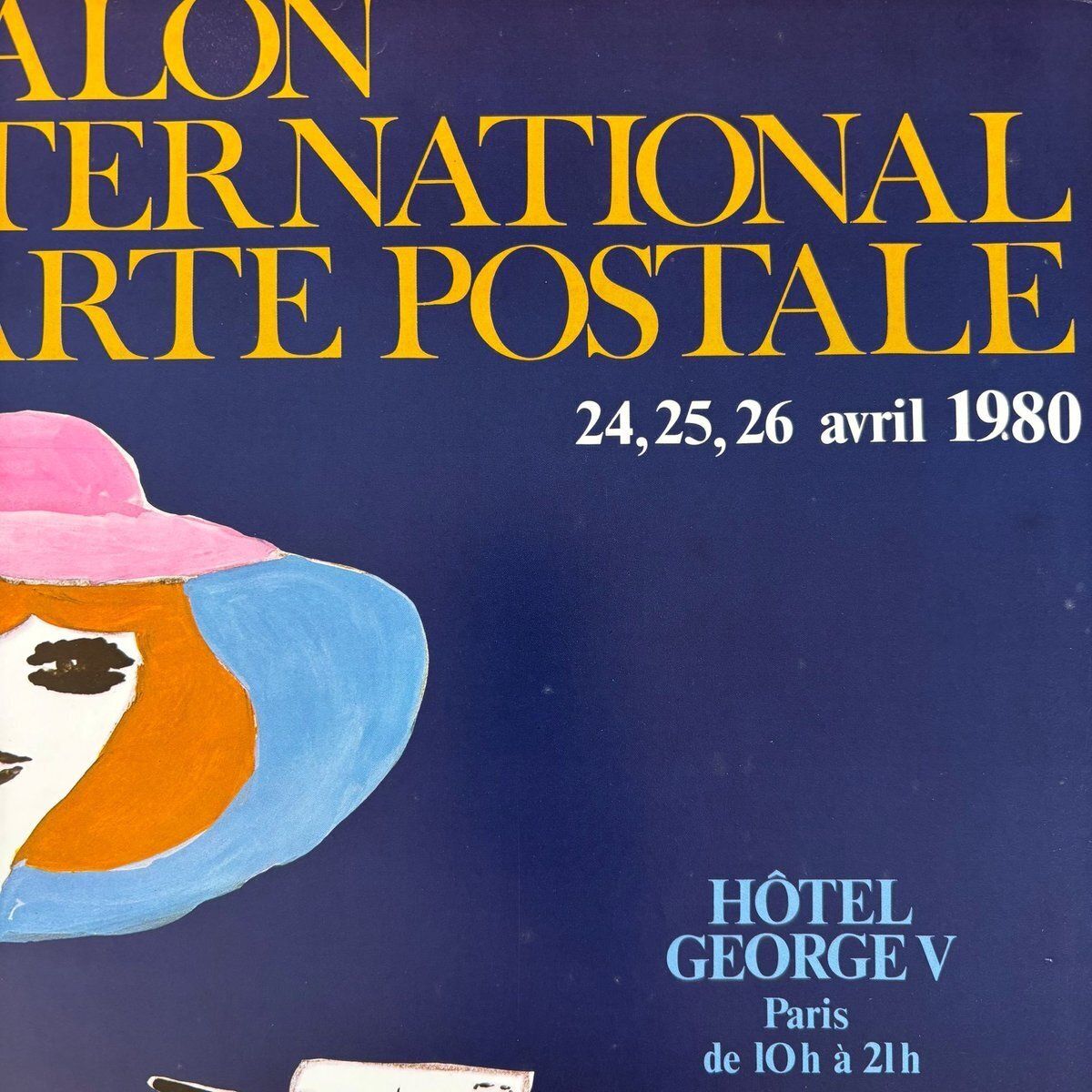 Vintage Offset Lithograph Poster By Bernard Villemot 1980 photo Art