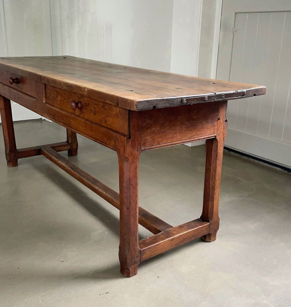 Antique Wooden Farmhouse Table 1800s photo Furniture