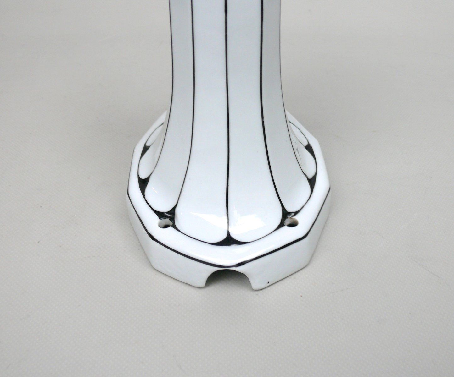 photo vinterior German Wall Lamp In Porcelain And White Cased Glass, 1890s
