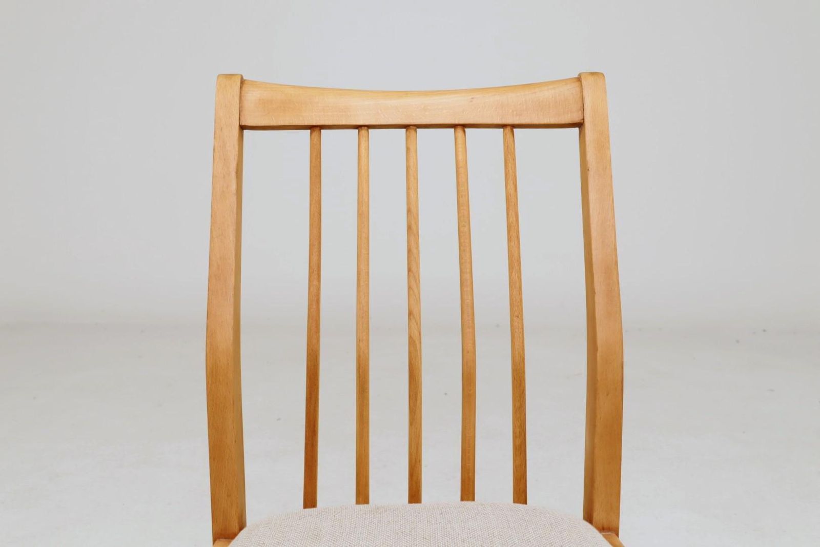 photo vinterior Vintage eetkamerstoelen, set van 4 – naturel beukenhout, visgraatbekleding