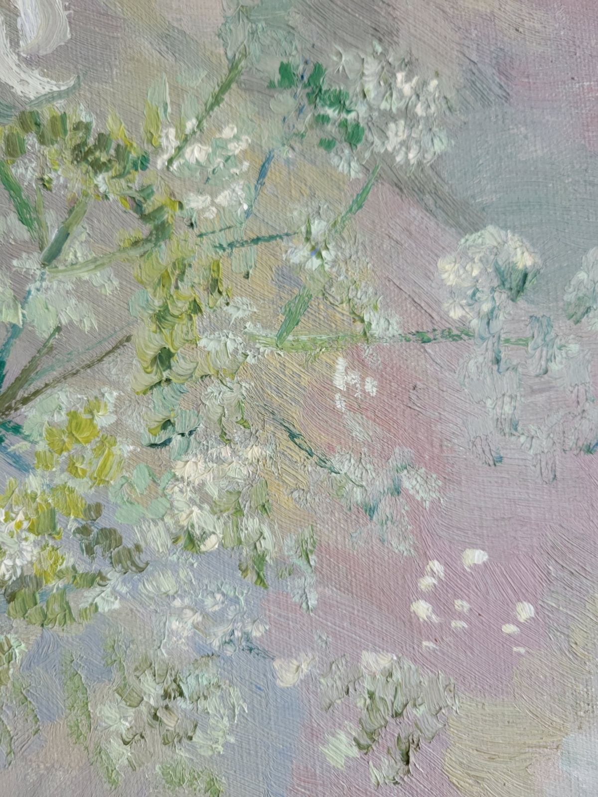 photo furniture Summer Flowers & Lemon Original Framed Swedish Oil Floral Study