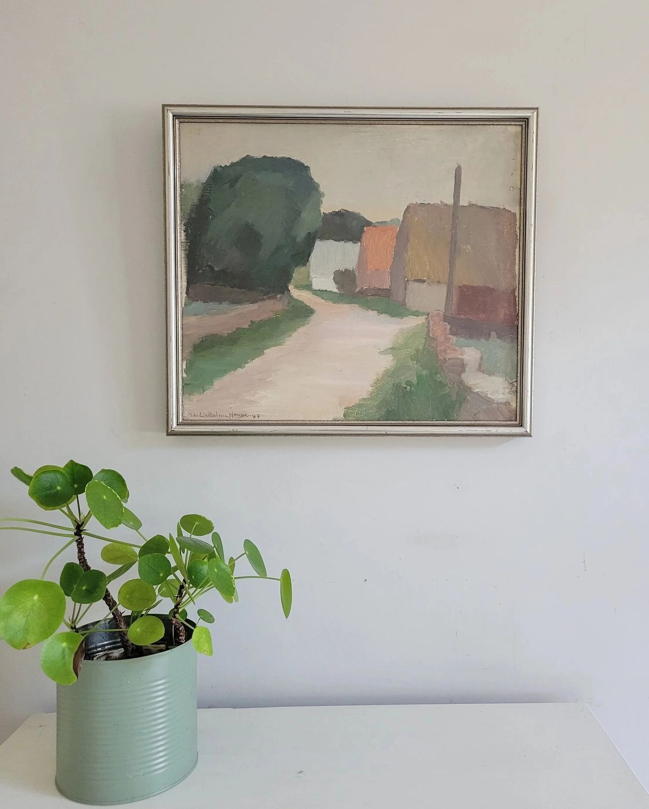 Country Road  Original Framed Mid Century Landscape photo for sale