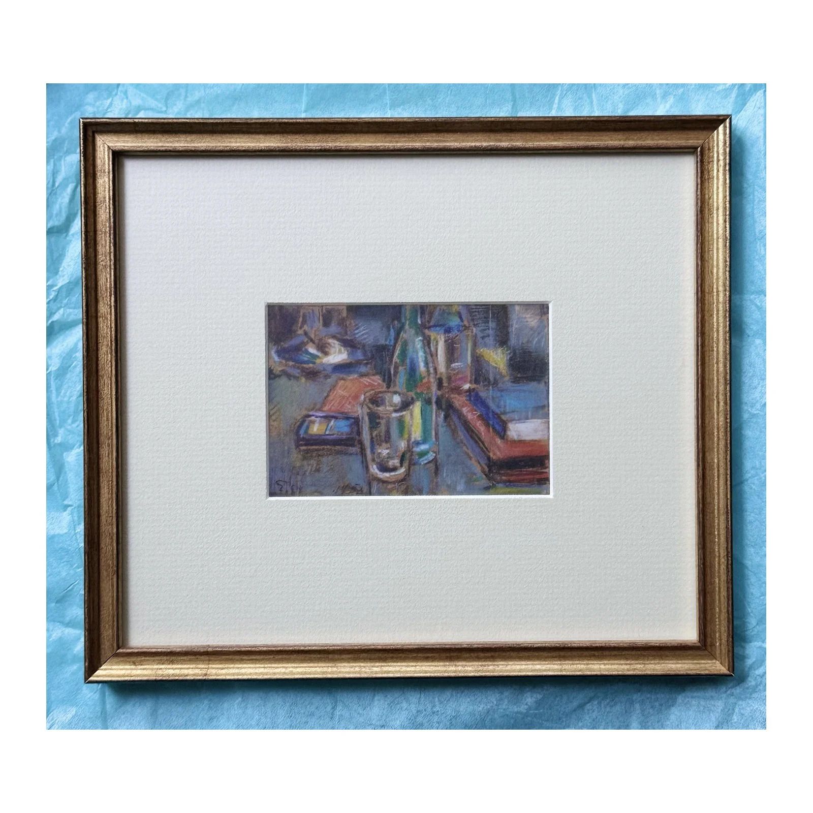Still Life In Pastel, 1950s, By Edvin Ollers