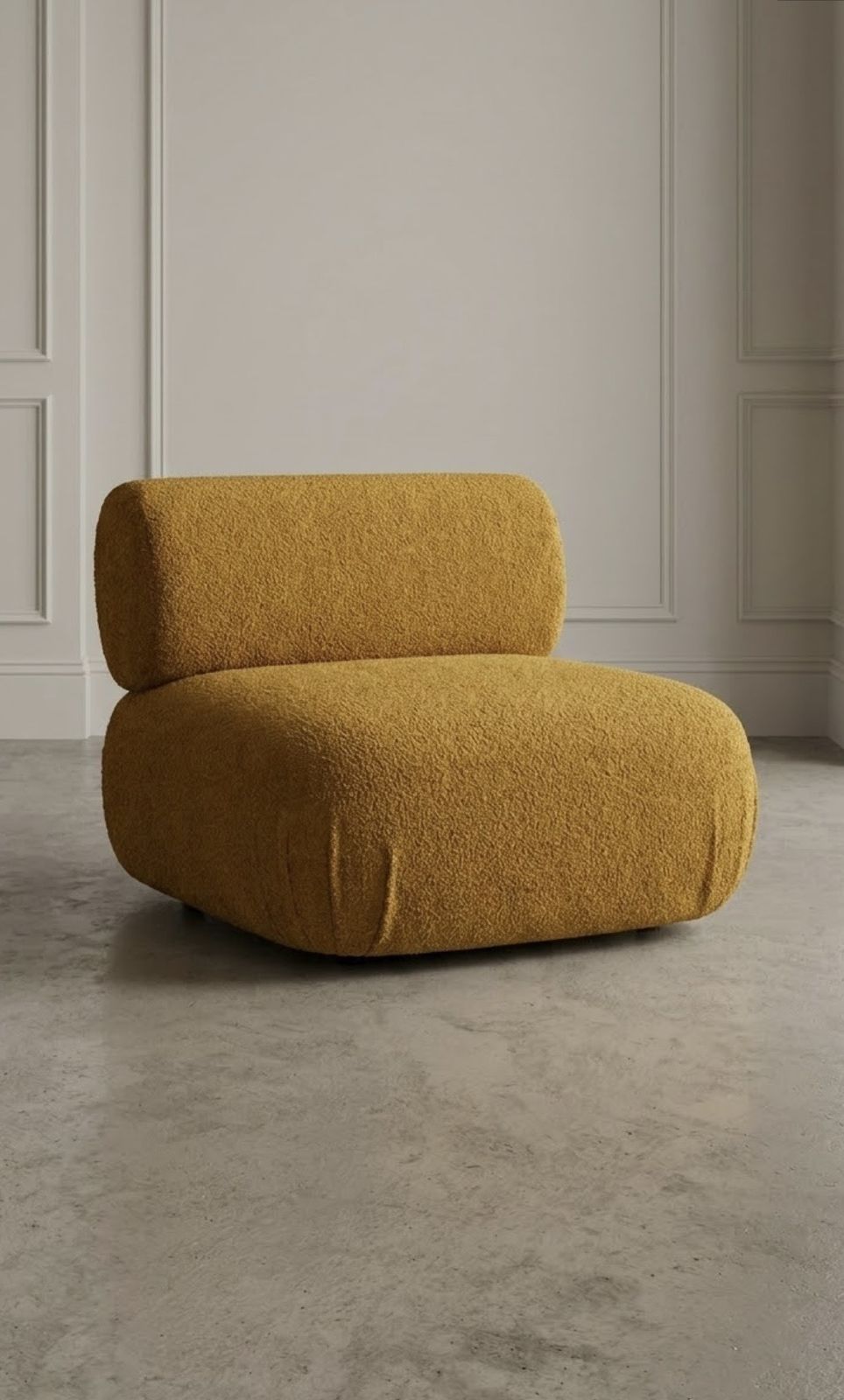Pair Of Mid Century Modern Lounge Chairs   70s Style Mustard Armchairs photo Furniture
