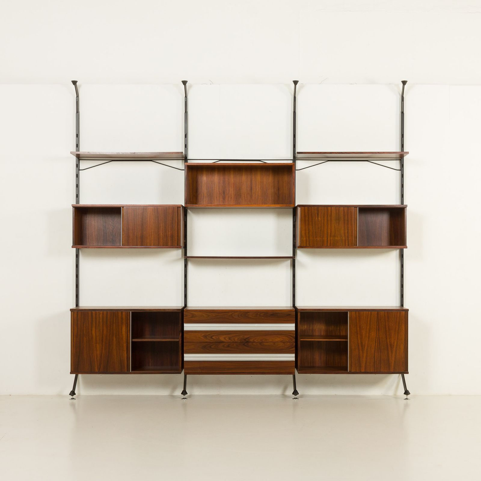 Ico Parisi Rosewood Wall Unit For Mim, Italy 1960s photo for sale