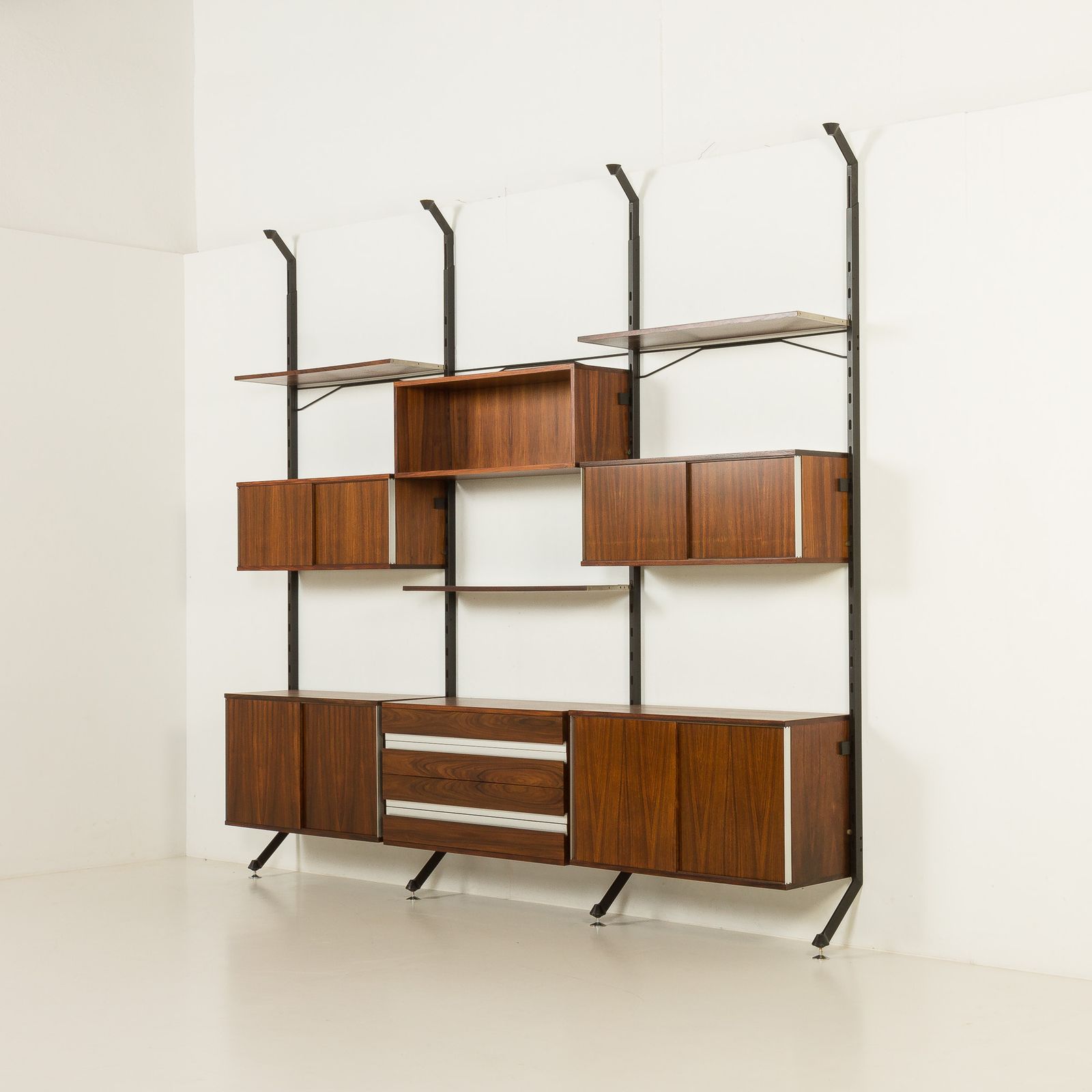 Ico Parisi Rosewood Wall Unit For Mim, Italy 1960s photo vinterior