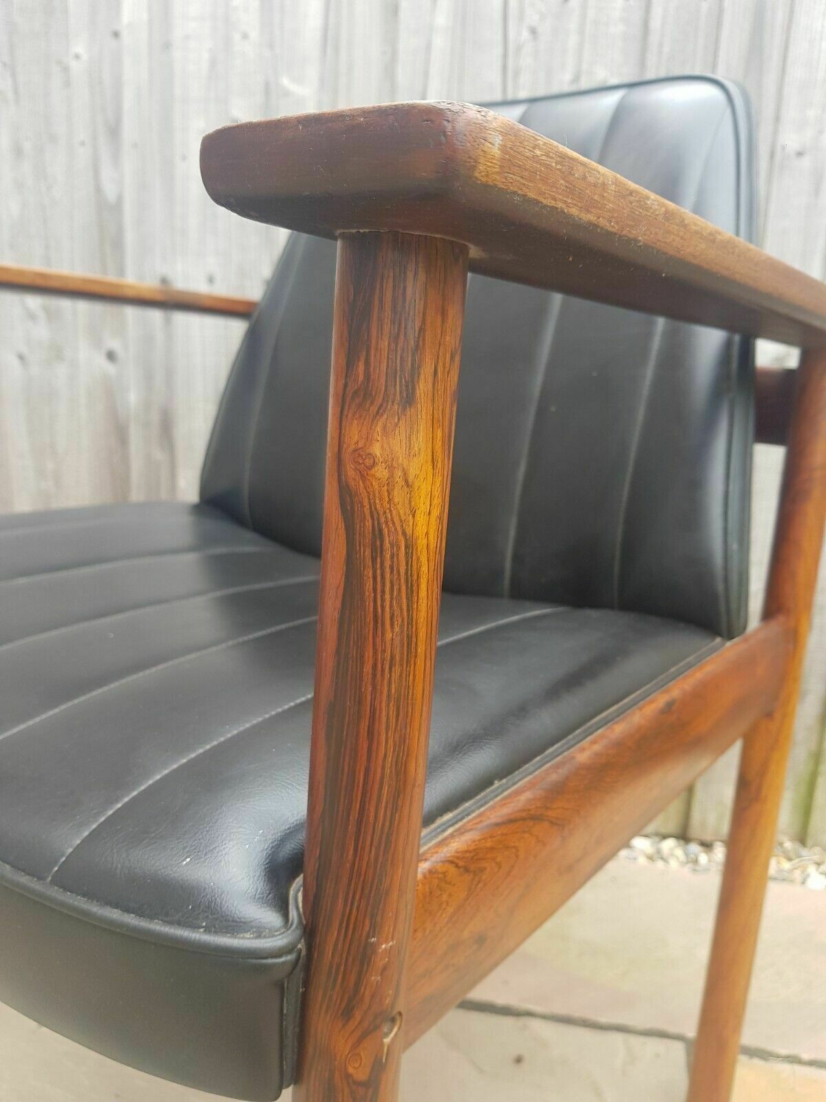 Model 3001 Rosewood Armchair Desk Chair Sven Ivar Dysthe Mid Century Vintage photo for sale