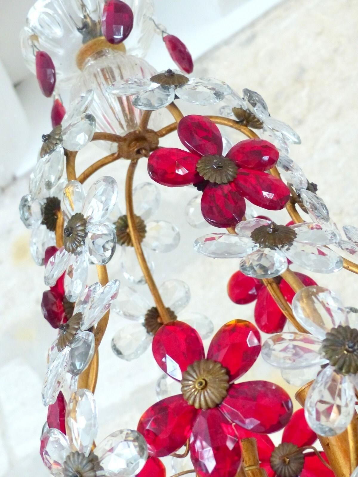Lighting Pair Of Pretty Teardrop Shape Chandeliers By Maison Bagués Of Paris photo