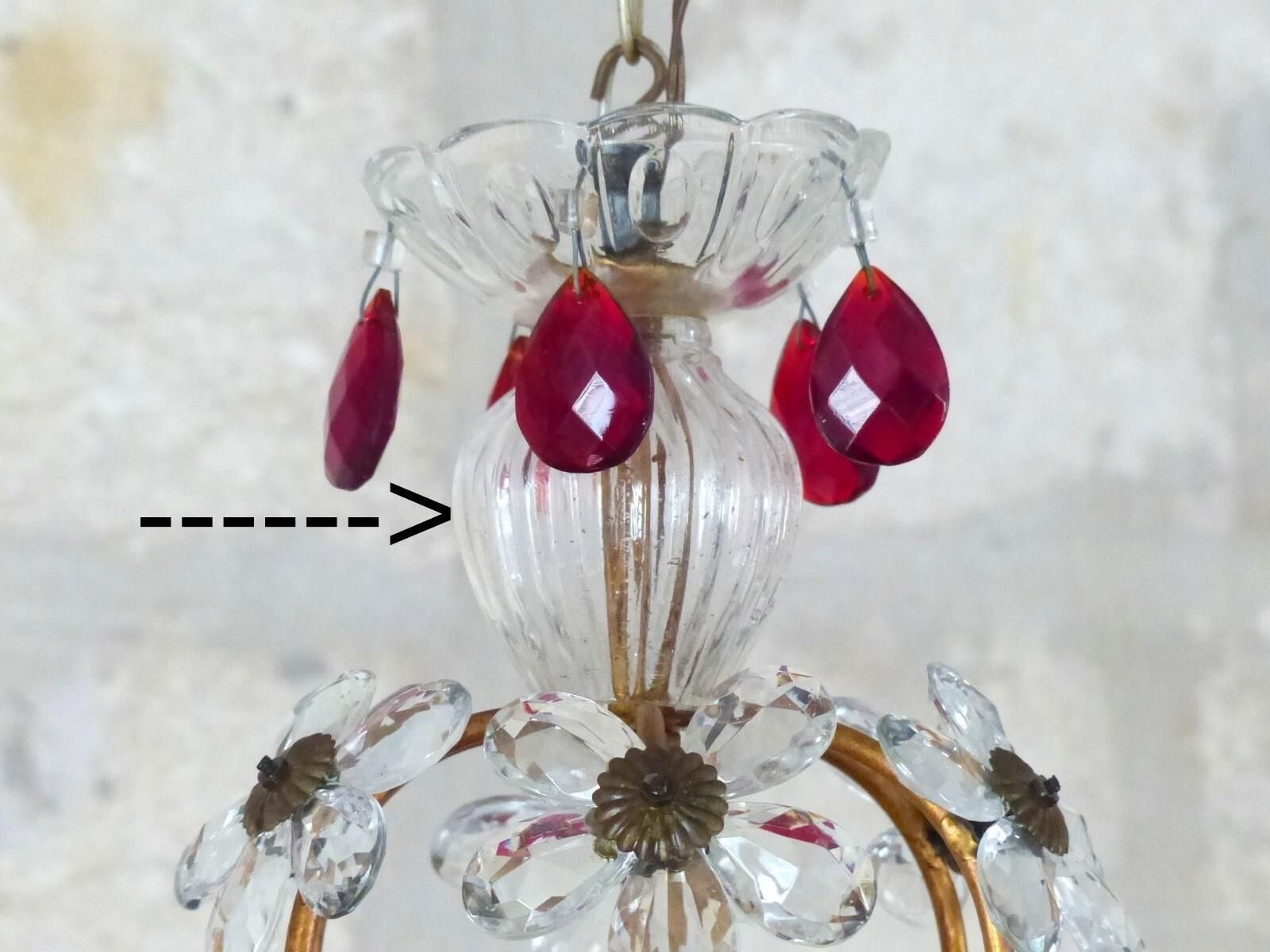 2500.0 Pair Of Pretty Teardrop Shape Chandeliers By Maison Bagués Of Paris photo