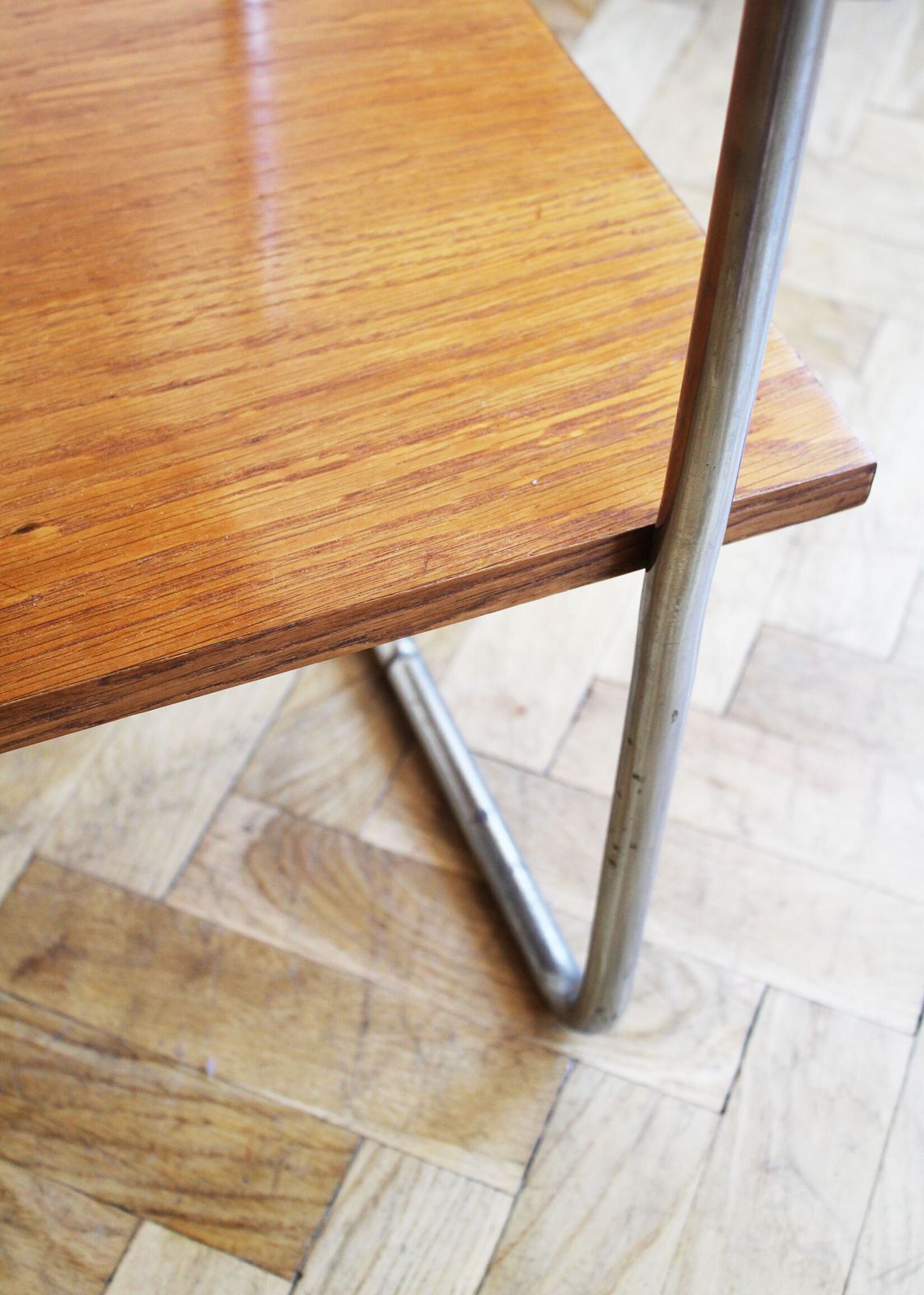 photo buy Modernist Tubular Steel Side Table | Marcel Breuer Style