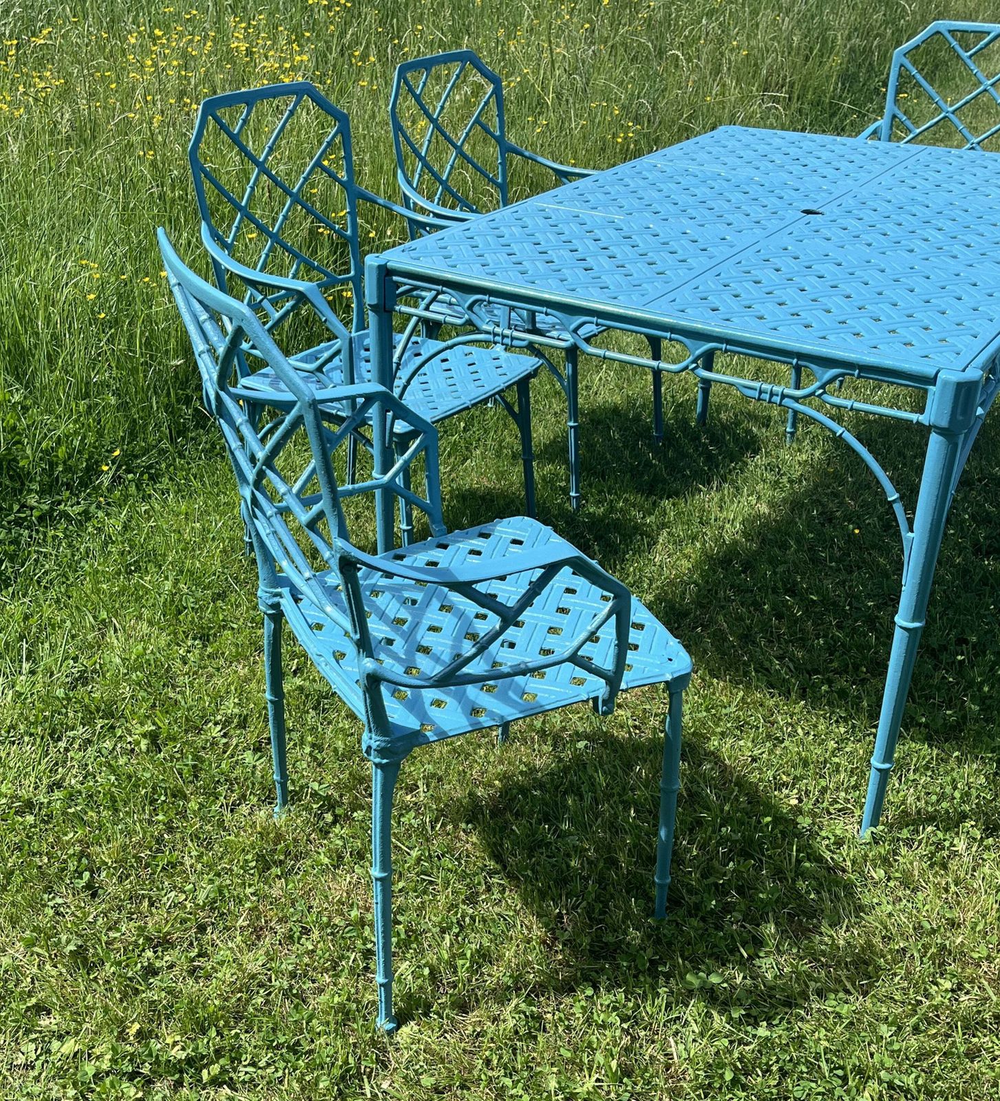 Mid Century   Faux Bamboo Garden Set photo 1524.0
