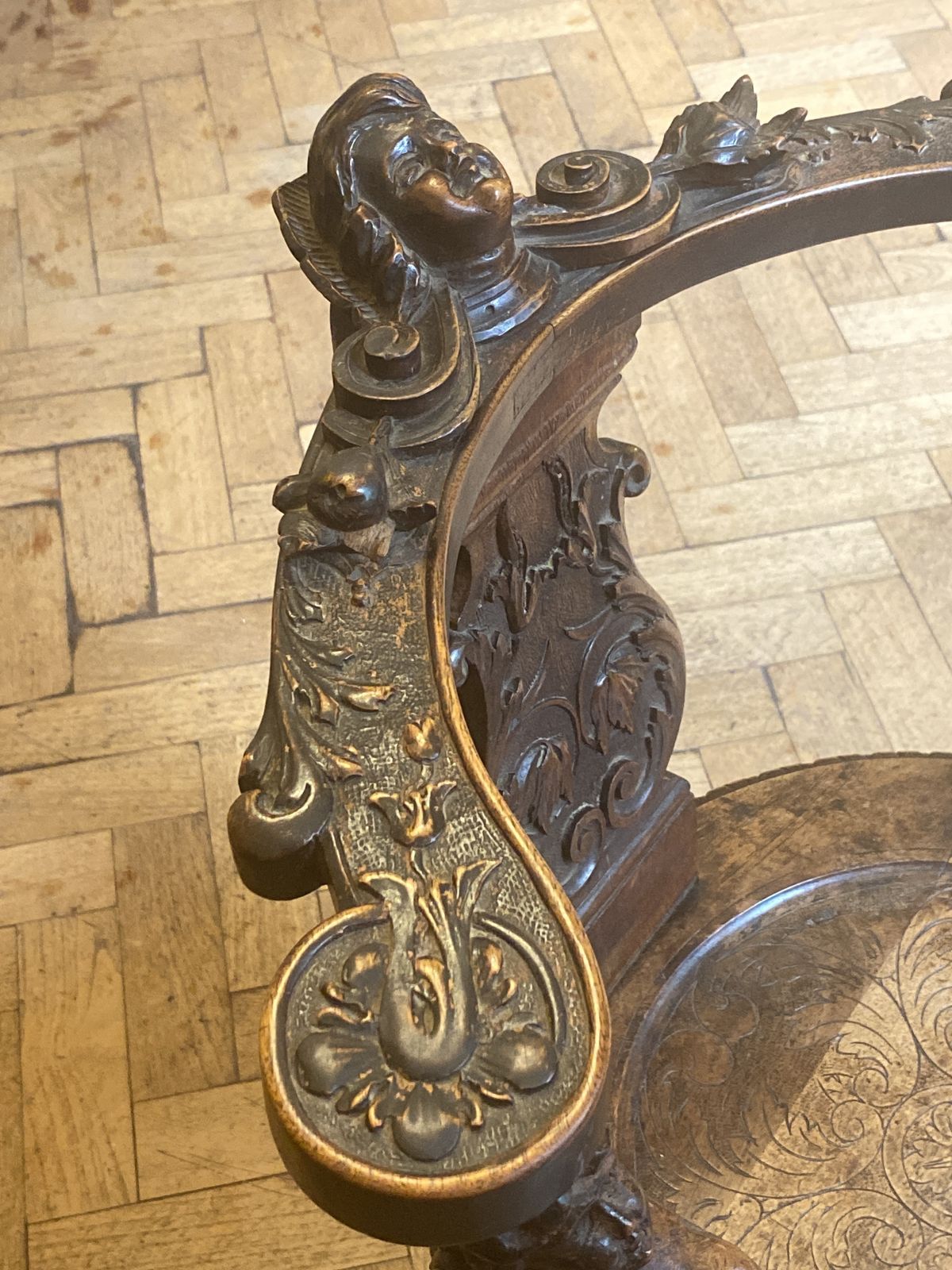 photo for sale Magnificent Andrea Brustolon Style Chair Italian Baroque