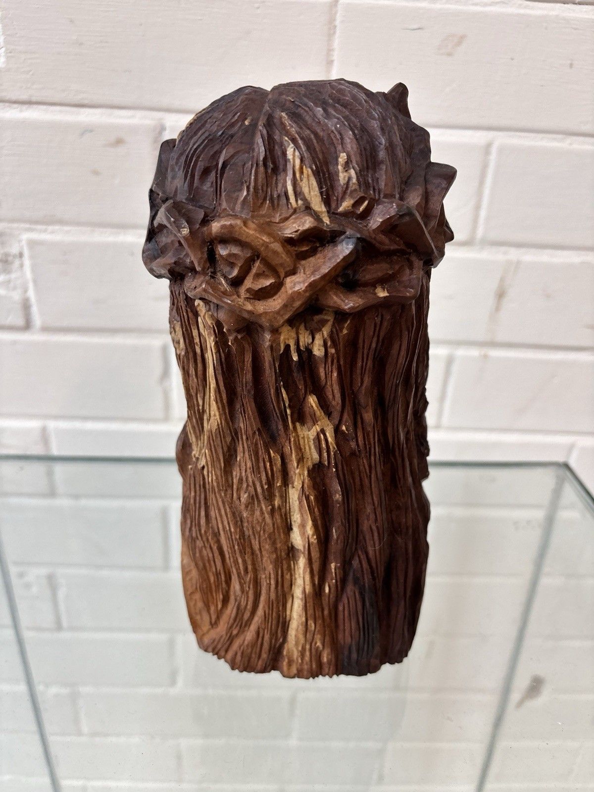 Stunning Hand Carved 20th Century Bust/Head If Jesus Christ. photo vinterior