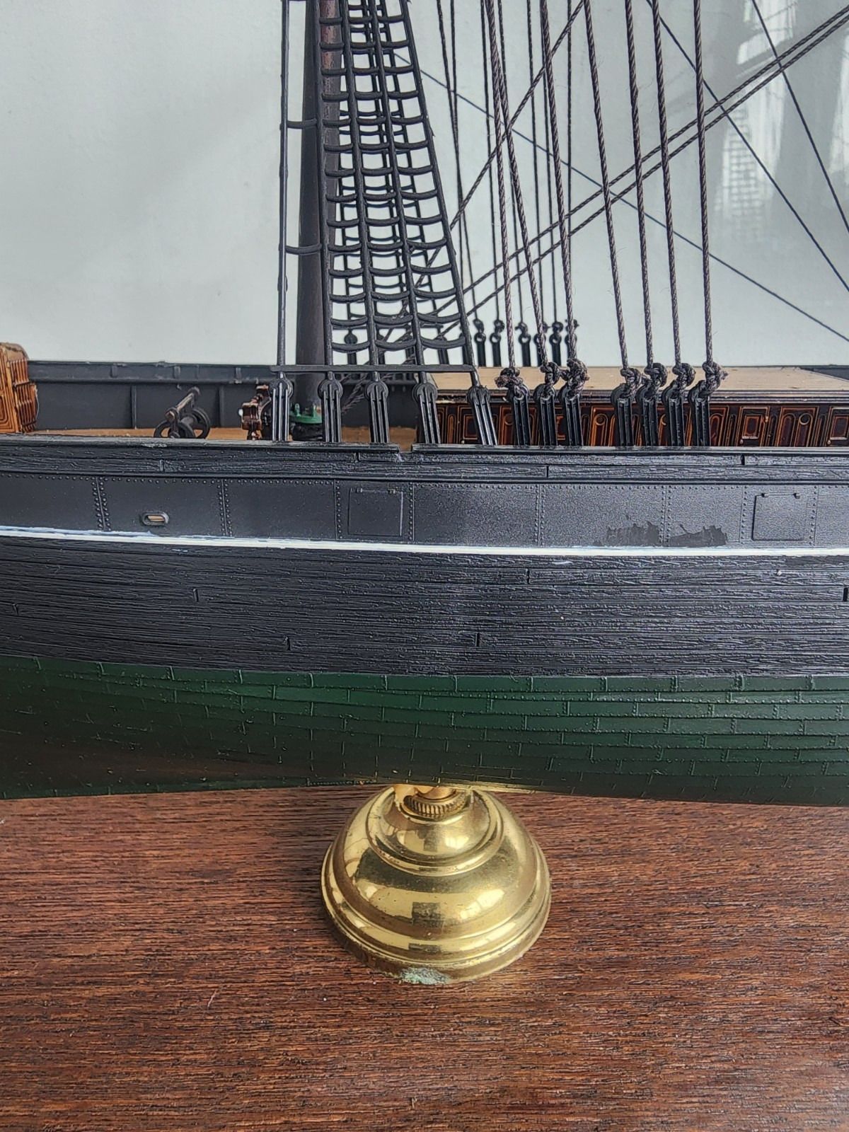 Antique Cutty Sark Tea Clipper Ship Model Large Wooden Museum Display Case photo Home Decor