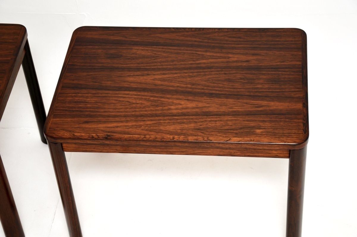 Pair Of Danish Vintage Rosewood Side Tables photo buy