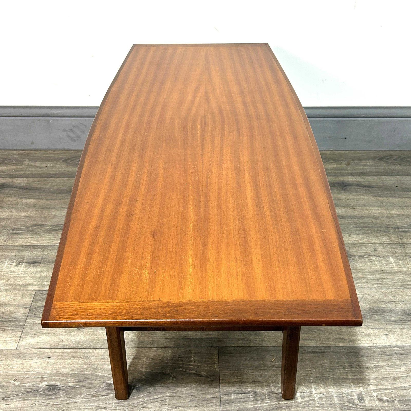 photo furniture Stylish Mid Century Teak/Oak Coffee Table With Ladder Mag Rack C1960's