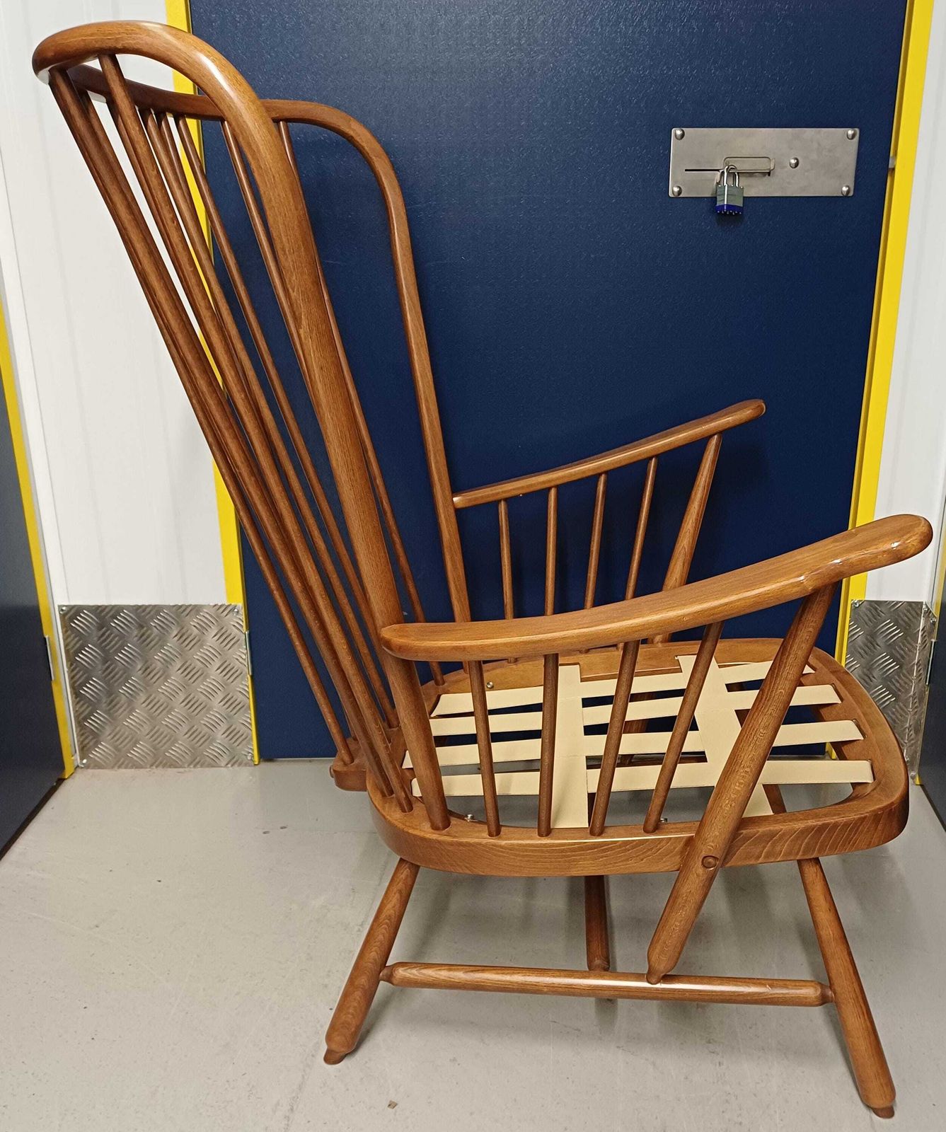 Ercol Evergreen 1913 Lounge/Easy High Back Chair   Golden Dawn Frame New Webbing   Free Delivery Within 50 Miles, Further "At Cost" photo buy