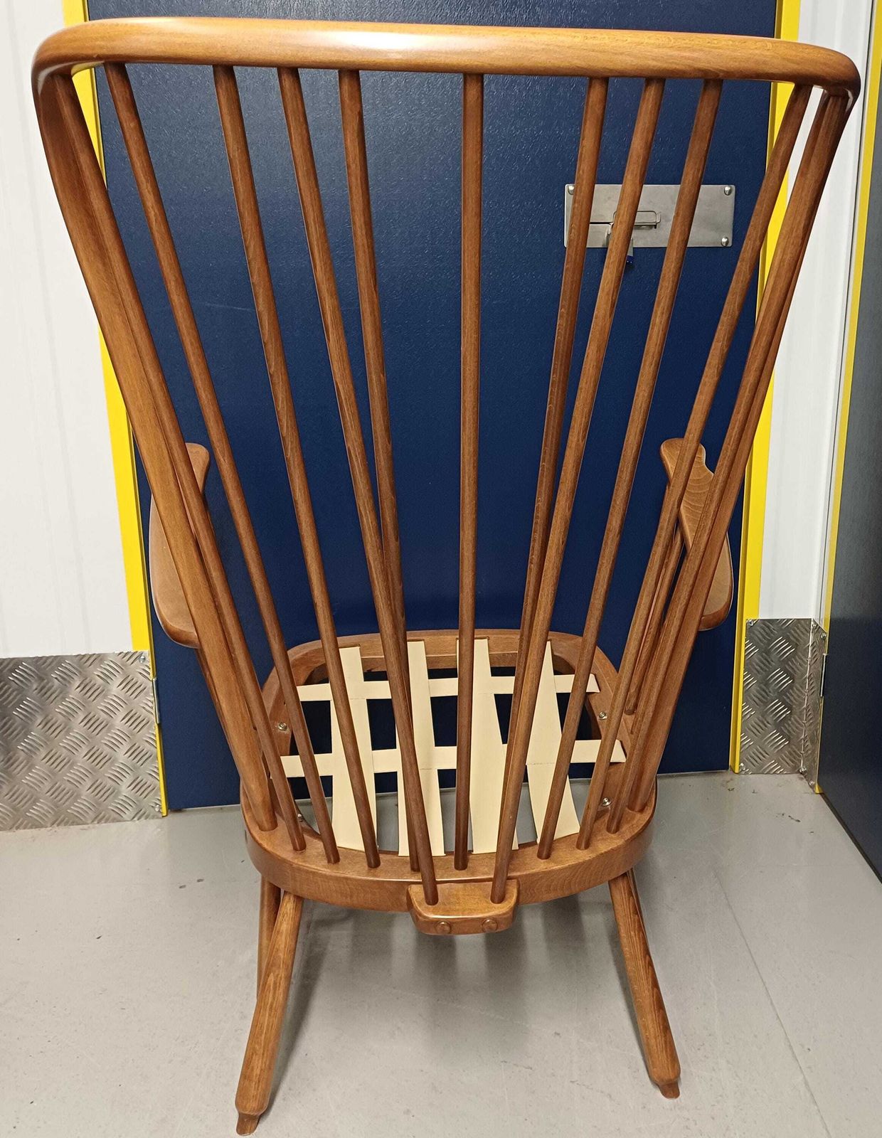 Ercol Evergreen 1913 Lounge/Easy High Back Chair   Golden Dawn Frame New Webbing   Free Delivery Within 50 Miles, Further "At Cost" photo vintage