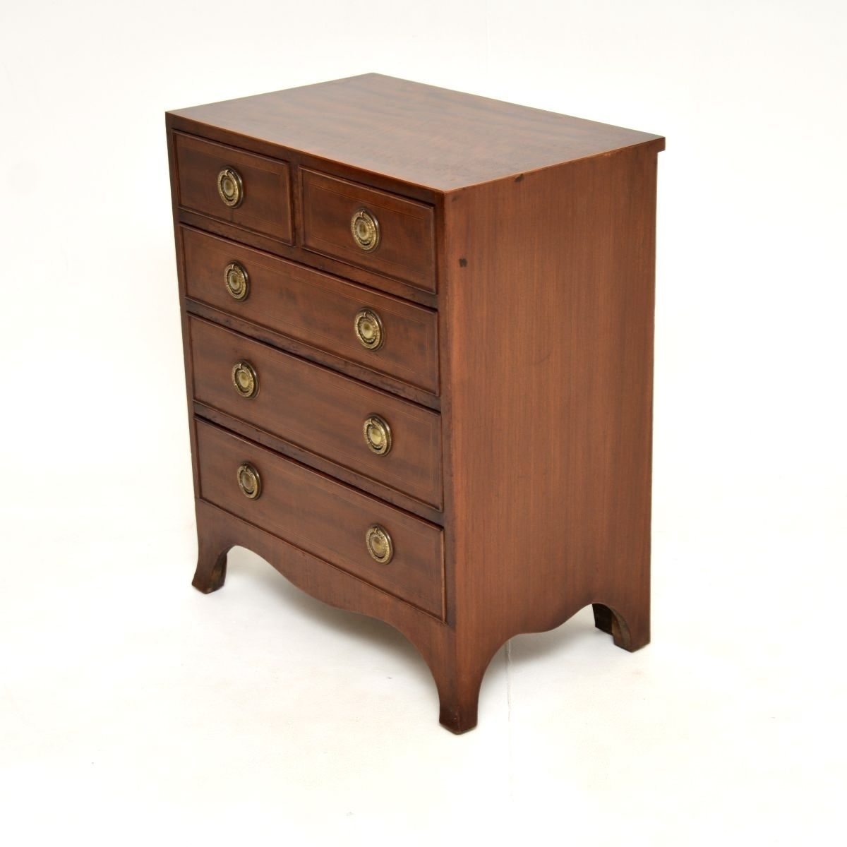 photo for sale Antique Inlaid Mahogany Chest Of Drawers