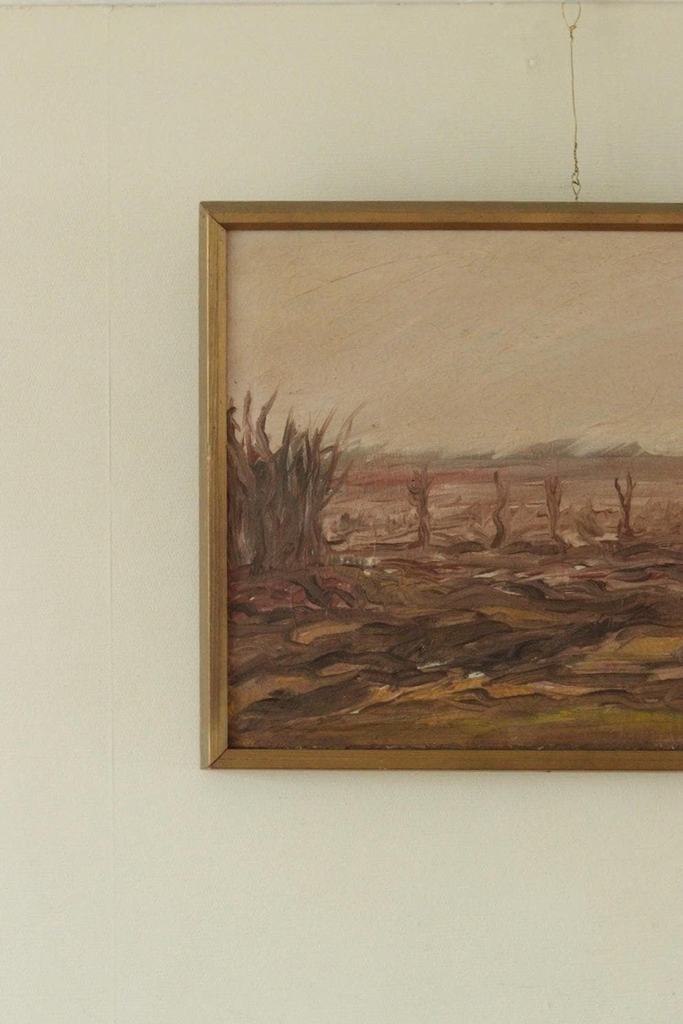 Original Swedish Mid Century Oil On Panel – “Borås” By Thage Carlson – Framed | 48 X 35 Cm (18.9 X 13.8 In) photo Art