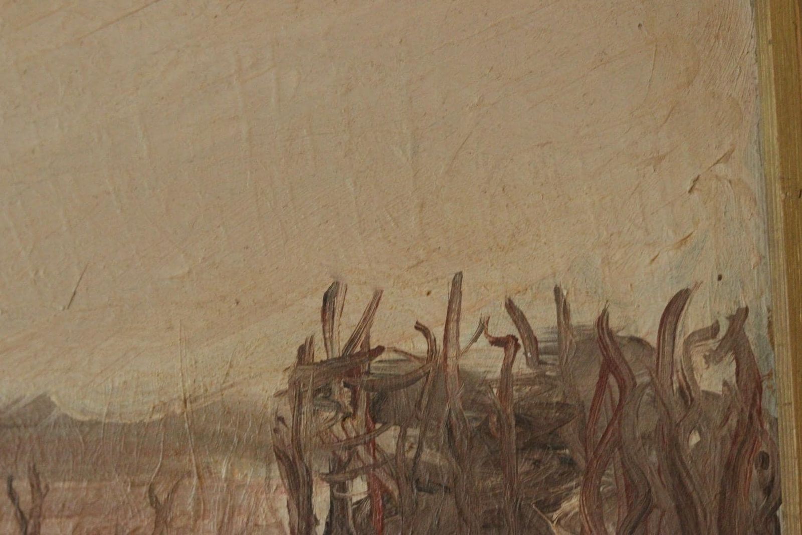 Original Swedish Mid Century Oil On Panel – “Borås” By Thage Carlson – Framed | 48 X 35 Cm (18.9 X 13.8 In) photo 245.0
