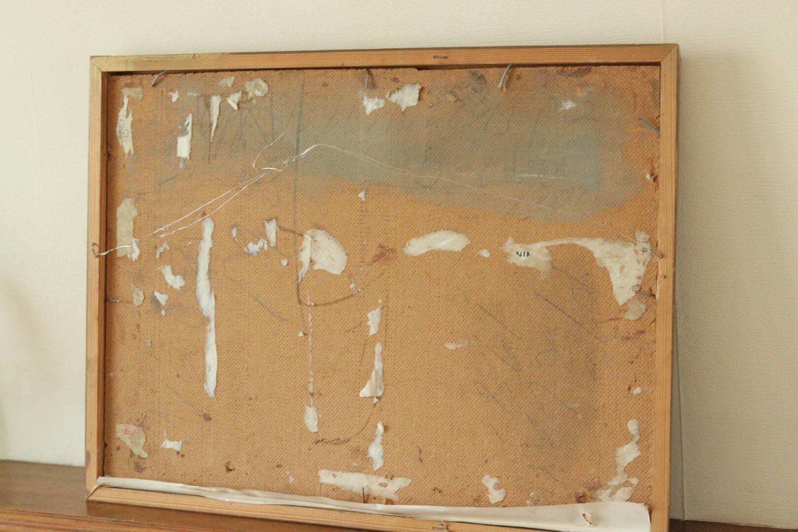 photo for sale Original Swedish Mid Century Oil On Panel – “Borås” By Thage Carlson – Framed | 48 X 35 Cm (18.9 X 13.8 In)