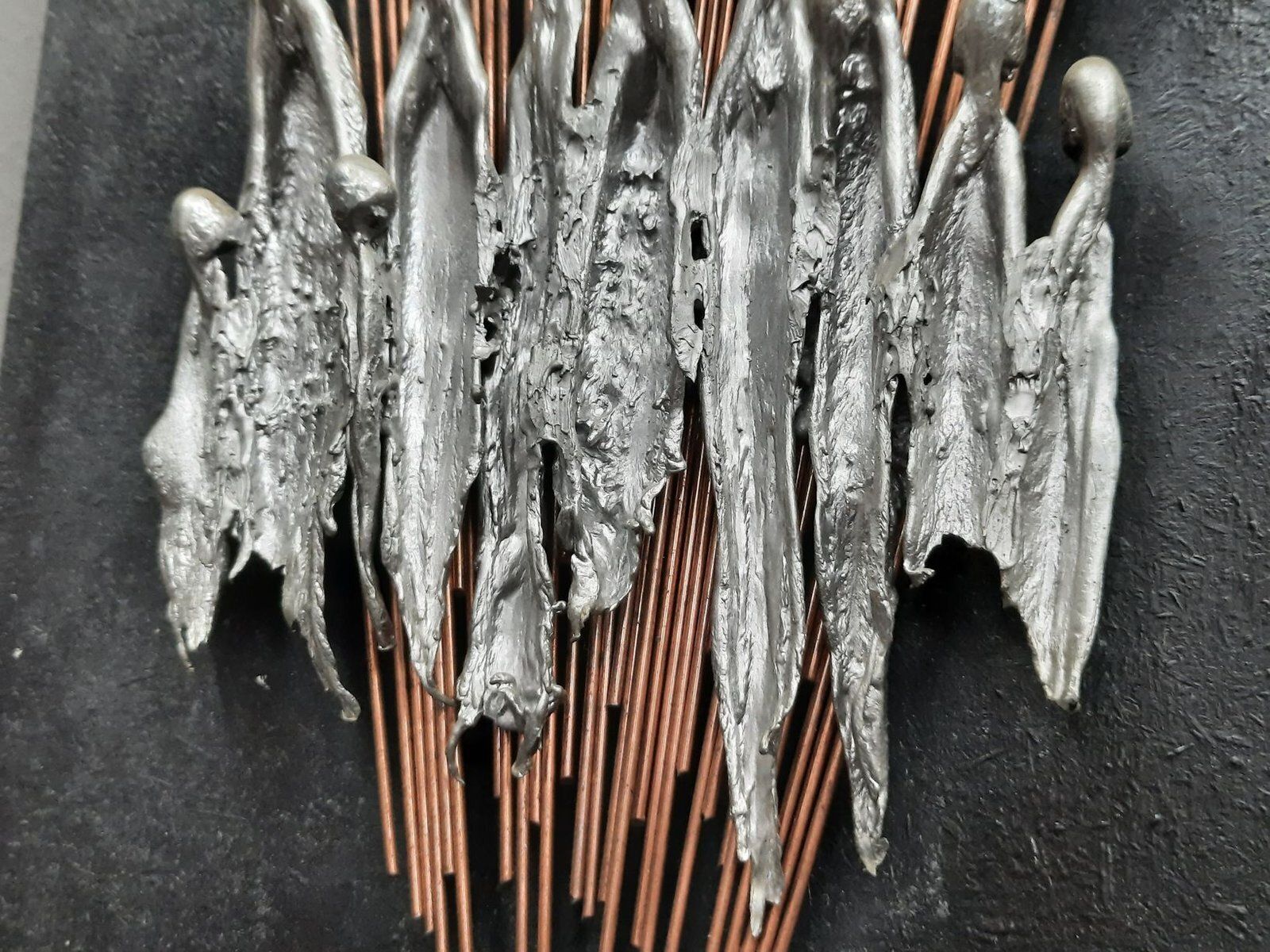 Anthroposophic Wall Sculpture In Copper, Metal, Wood & Pewter, 1979 photo buy