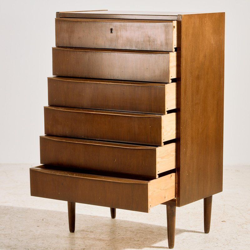 Teak Dresser With Six Drawers, 1960s photo for sale