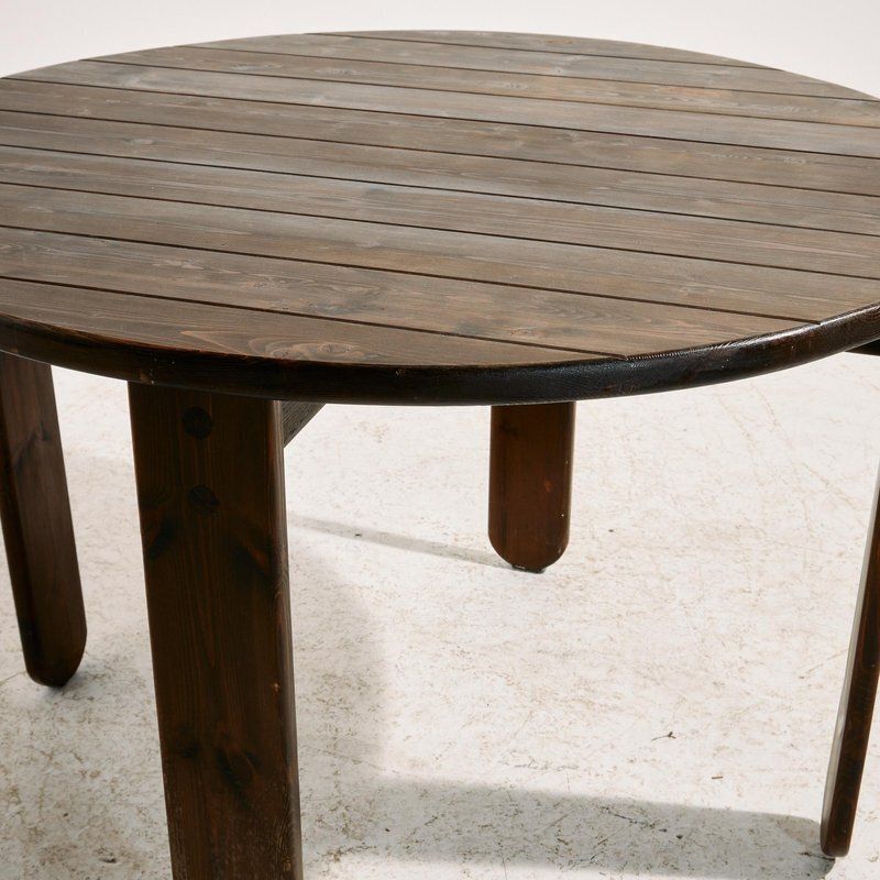 photo for sale Hungarian Pine Dining Set By Mária Szedleczky, 1970s, Set Of 5