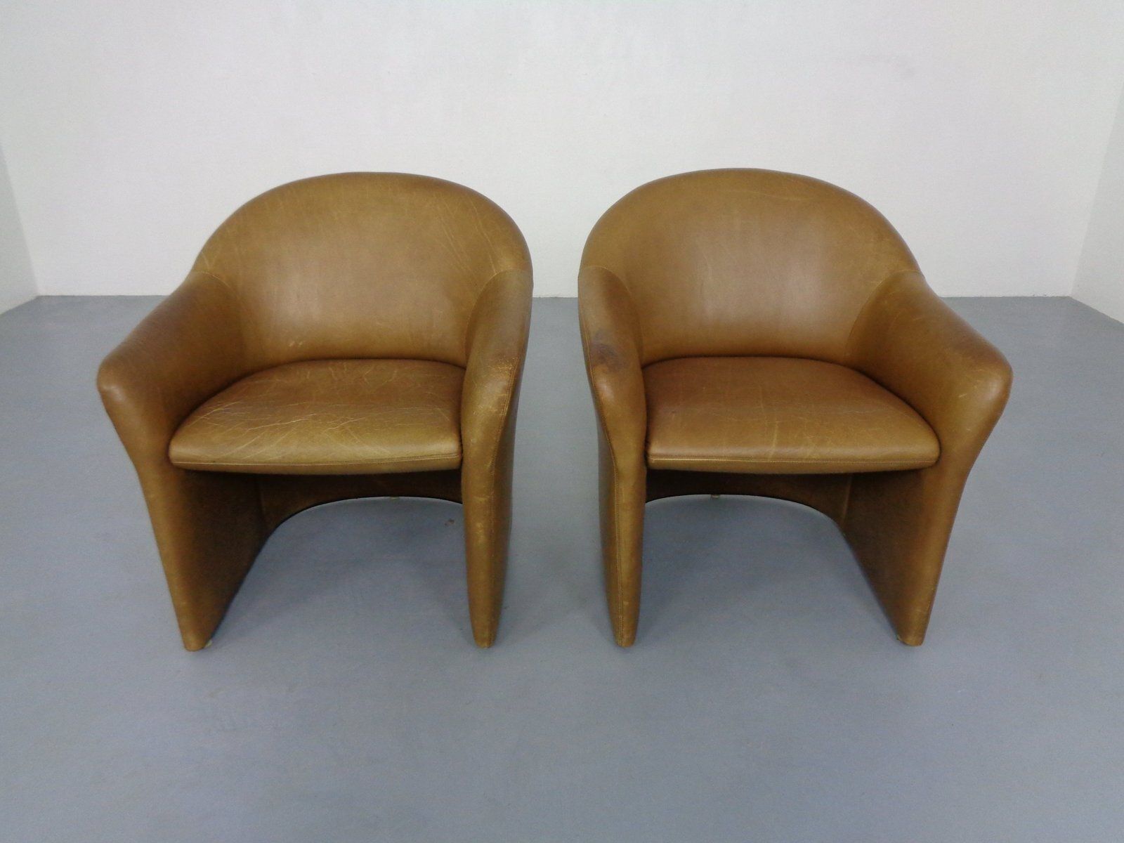 Mid Century German Leather Cocktail Chairs From Walter Knoll, 1960s, Set Of 2 photo Furniture