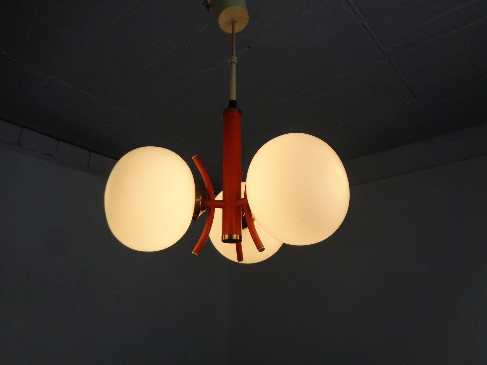 Space Age Sputnik Ceiling Lamps With Glasses By Richard Essig, Germany, 1970s, Set Of 2 photo furniture