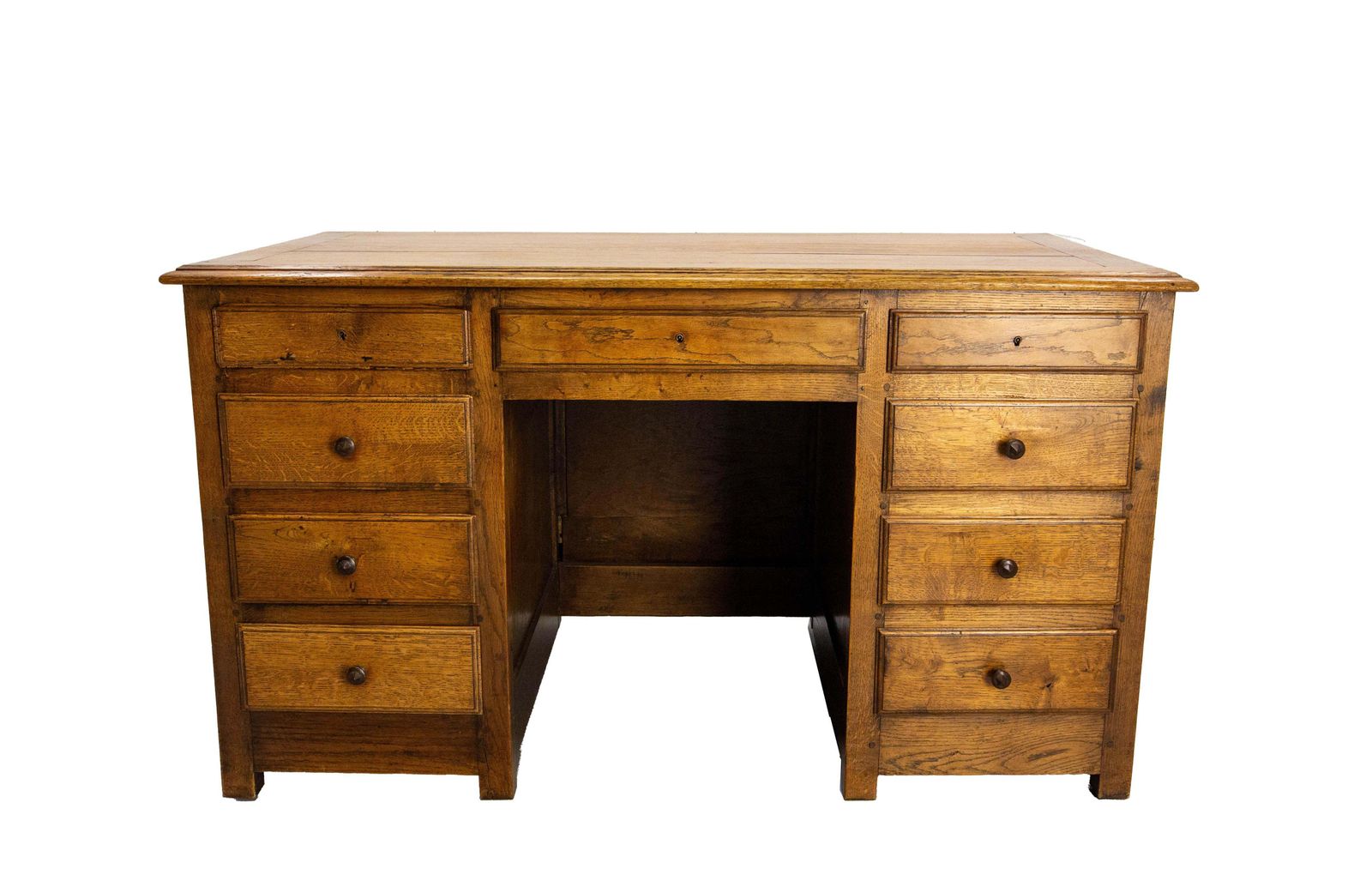 French 19th Century Carved Oak Putti Desk Louis XIII Facade Circa 17th Century photo 3287.0