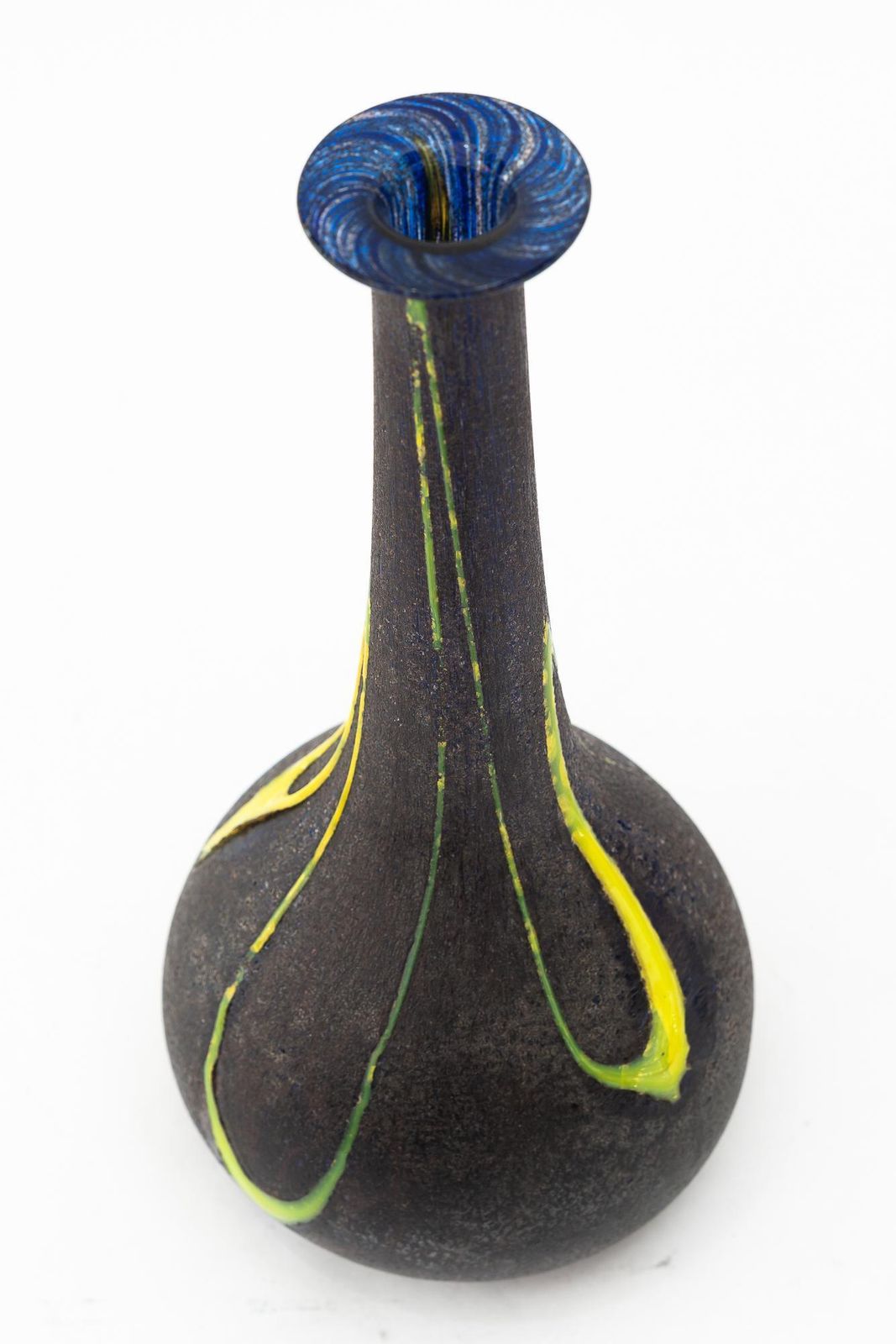Glass Vase By Murano Italy Around 1970s photo for sale