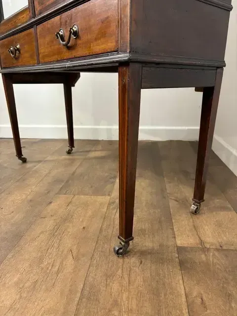 Edwardian Mahogany Inlaid Display Cabinet photo for sale