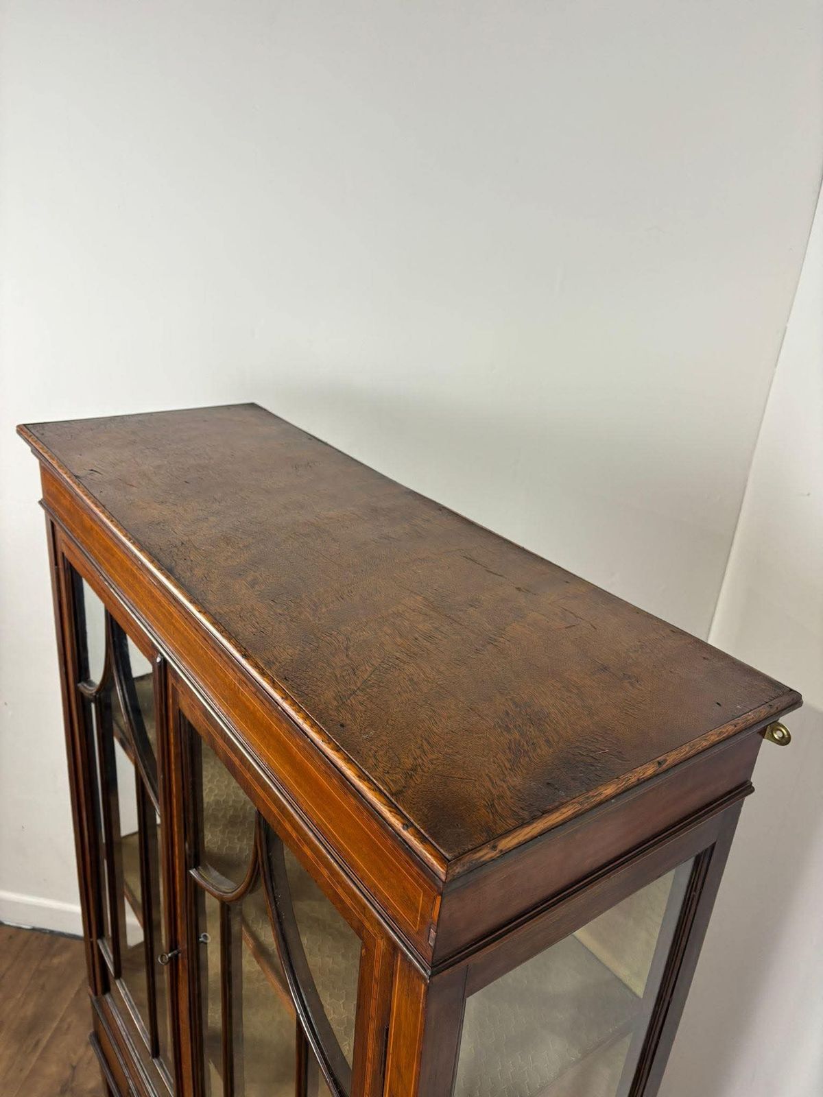 Edwardian Mahogany Inlaid Display Cabinet photo 429.0