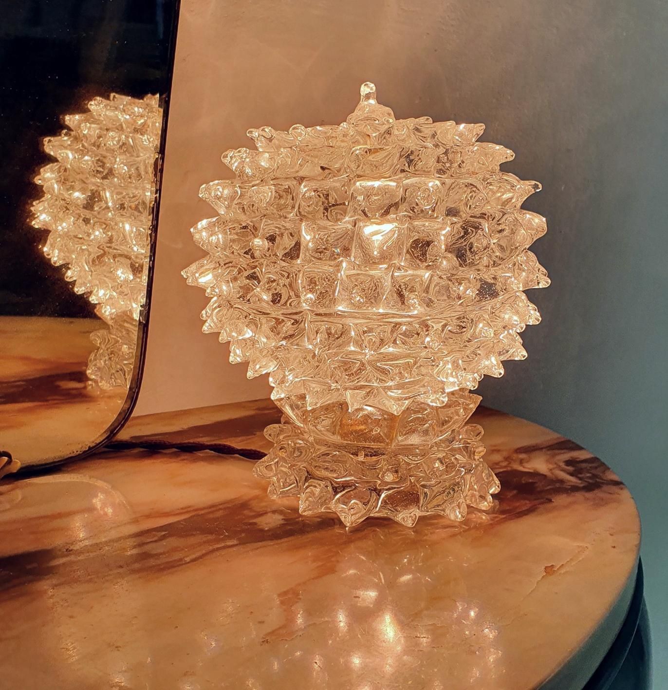 Barovier & Toso Rostrato Table Lamps, Murano Glass, Italy, 1940s photo furniture
