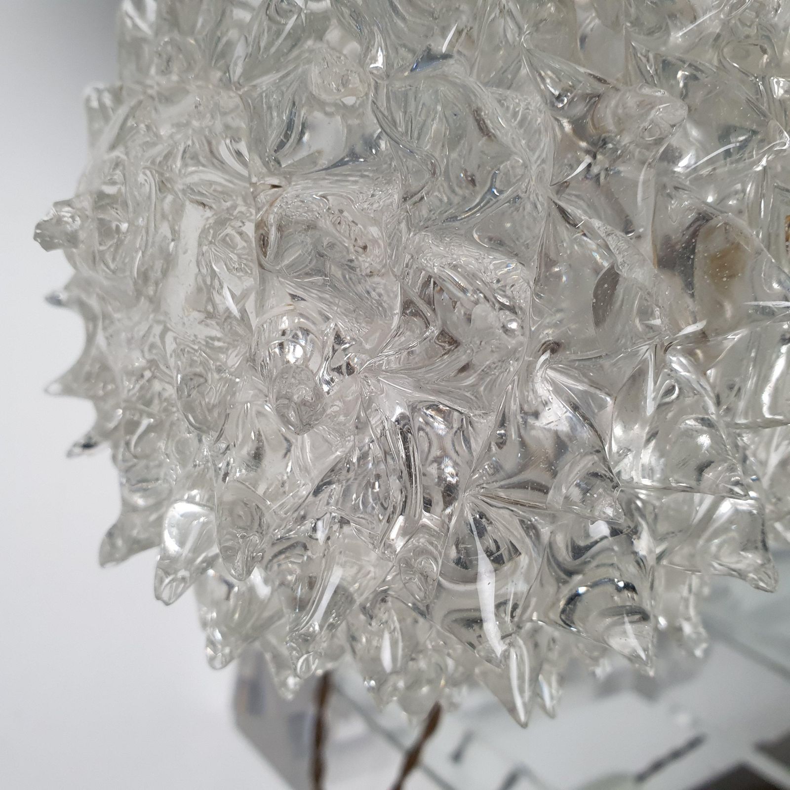 Barovier & Toso Rostrato Table Lamps, Murano Glass, Italy, 1940s photo Lighting