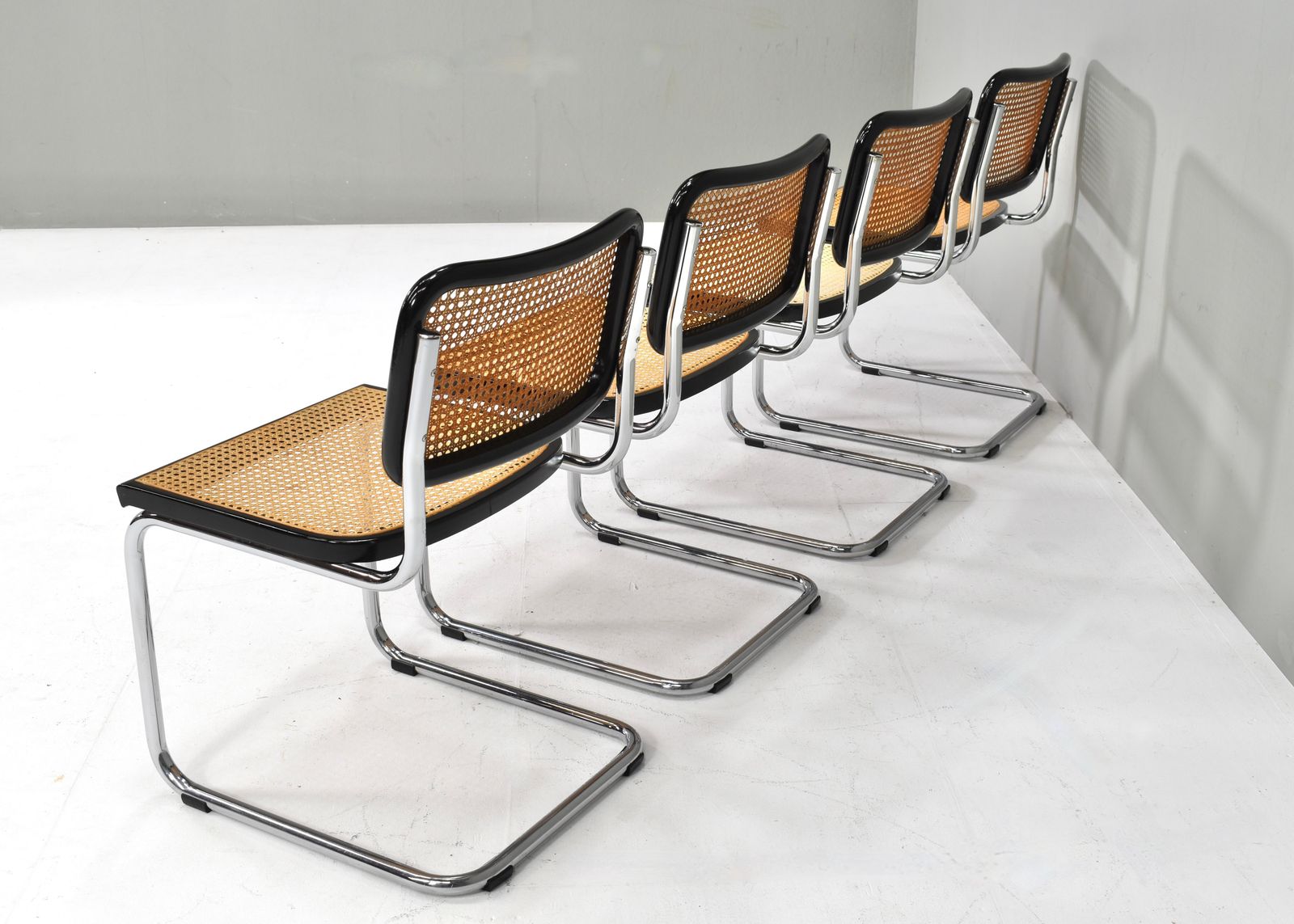 photo furniture Set Of 4 Cesca Model B32 Chairs By Marcel Breuer – Italy, 1970 80's