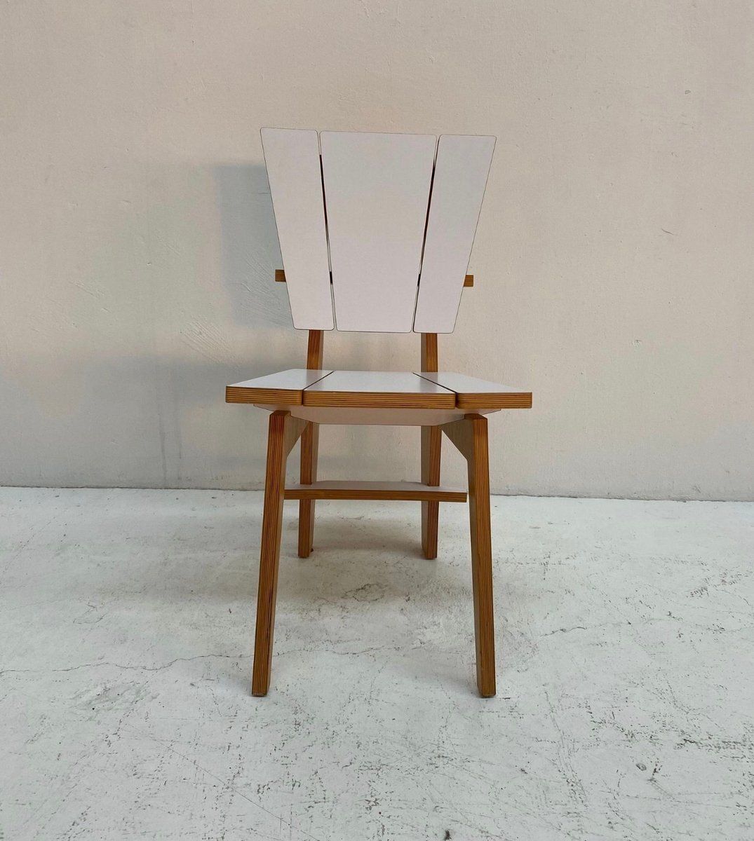 photo buy Norwegian Dining Chairs With Geometric Design, 1980s, Set Of 4