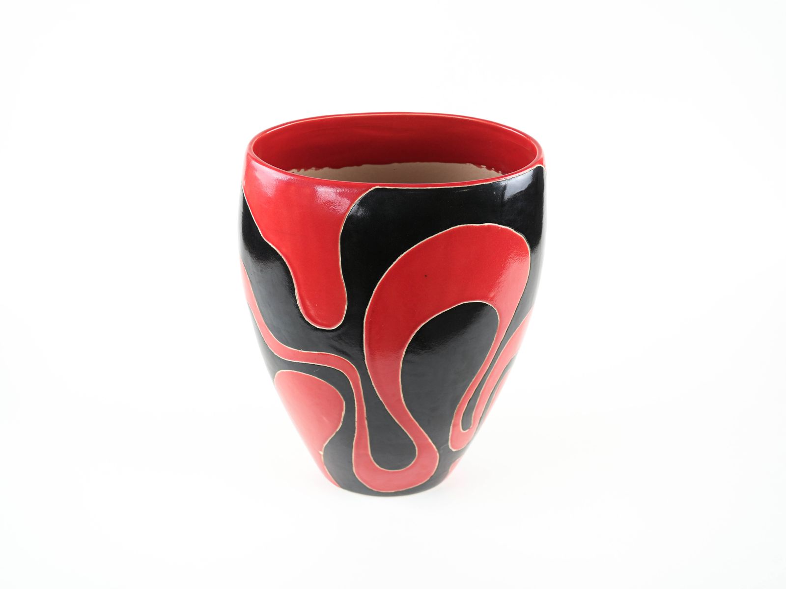 Keramieken vaas, Italiaans design, jaren 1970, Made In Italy photo Woonaccessoires