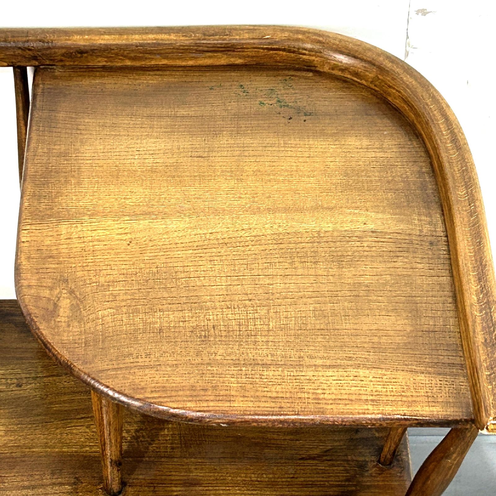 Vintage Mid Century Ercol Style Gossip Bench Telephone Seat 1960's photo vinterior