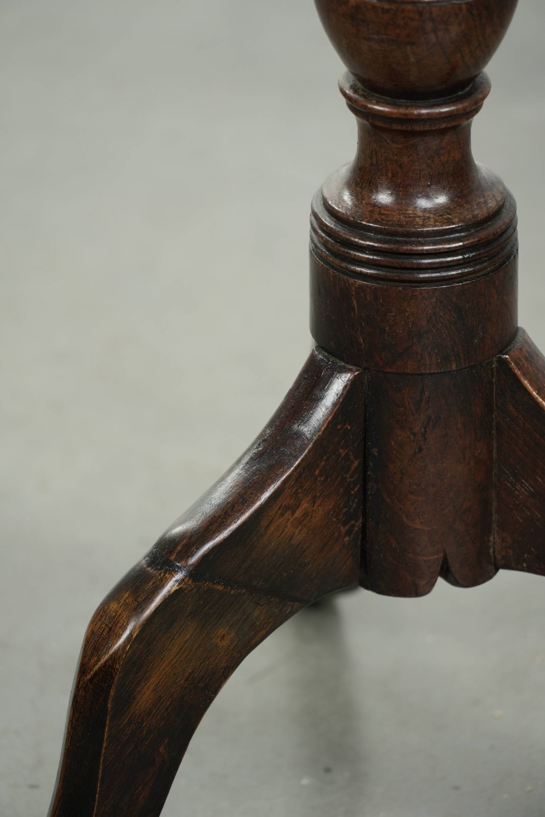 Sober Antiek Engels Eiken Klapblad Tafeltje / Bijzettafel, Begin 19e Eeuw, Met Mooie Kleuren photo vintage