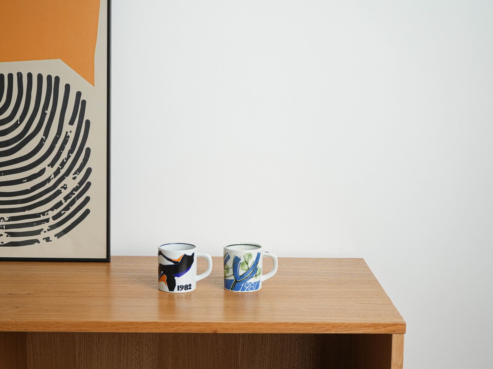 Porseleinen mok, Deens design, 1982, ontwerper: Inge Lise Koefoed, fabrikant: Royal Copenhagen photo buy
