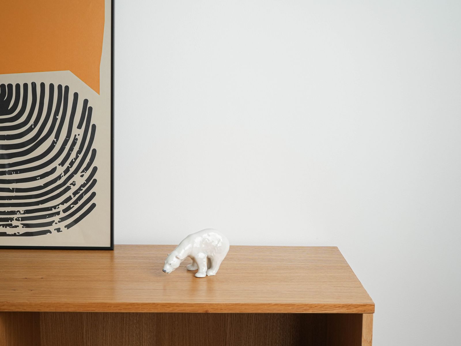 Porcelain Polar Bear Figurine, Danish Design, 1970s, Manufactured By Royal Copenhagen photo buy