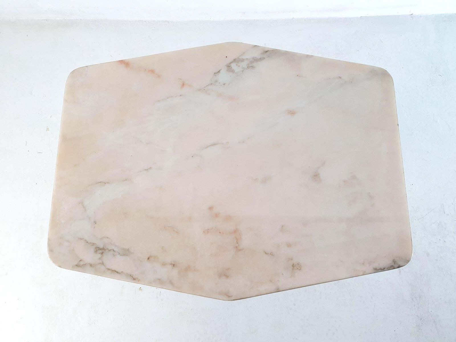 Mid Century Modern Coffee Table By Cantu, Marble Top, Italy, 1959 photo vintage